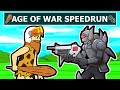 I speedran age of war 12 in 10 minutes