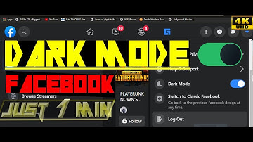How to Turn on Dark Mode on Facebook PC??