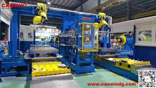 CANWIN | Transformer core processing center , robot arms automatic stacking for CRGO transformer