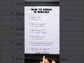 How To Speak In English рџ Ґ English Grammar Education Learning How To Speak In English рџ Ґ English Grammar Education Learning