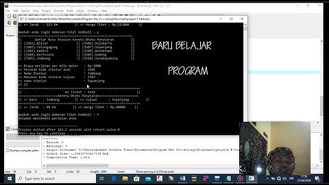 Materi Dasar String dan Contoh Program E-Ticketing Kereta