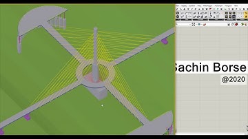 Parametric Bridge Design Rhino grasshopper +Tekla Structures.