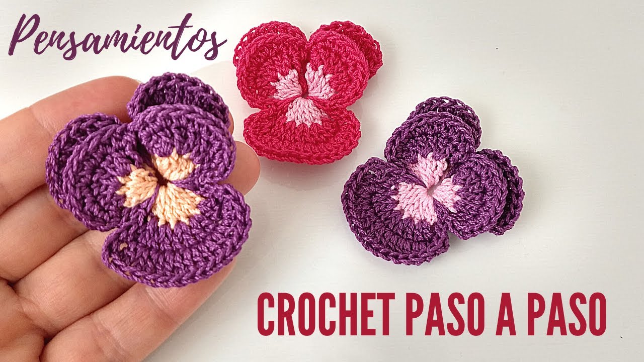 Cómo tejer flores a crochet | Pensamiento