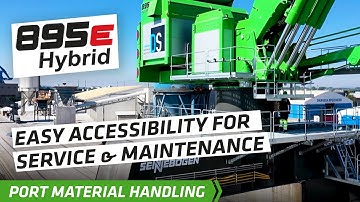Easy accessibility for service and maintenance - SENNEBOGEN 895 E