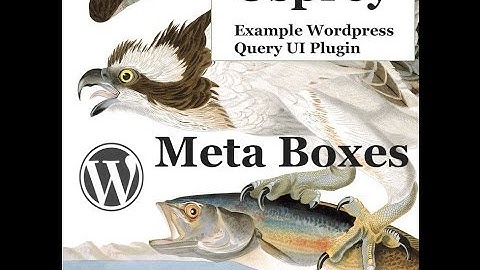 WordPress Query UI Plugin - Part 2 Meta Boxes