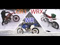 Едем на эндуро зимой по снегу /yamaha wr250 на петрошине