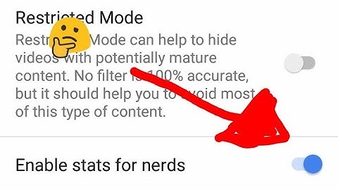 What will happen when you turn on stats for nerds ?