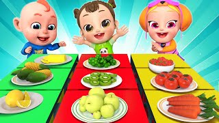 Yummy Fruits & Vegetables | Funny Kids Songs | More Nursery Rhymes & Rosoo Kid Song