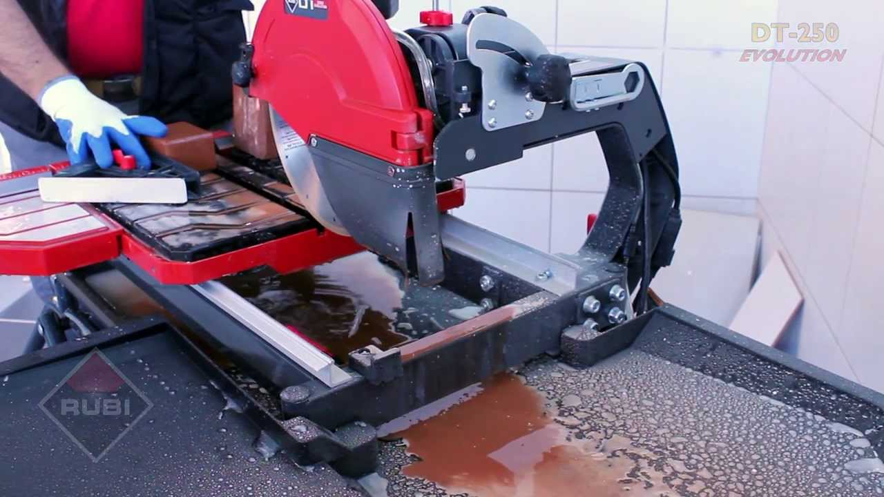 Rubi Dt 250 Evolution Wet Tile Saw Youtube