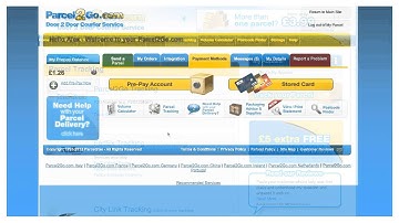 Parcel2go - How To Use The Website