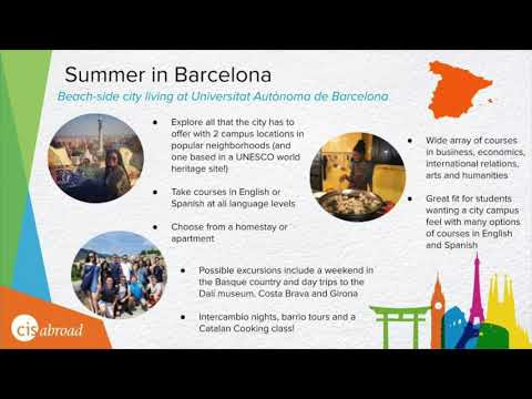 Summer in Barcelona - Universitat Autònoma de Barcelona Program Overview