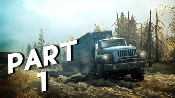 mudrunner gameplay walkthrough part 1 | Mudrunner part 1 | the rig