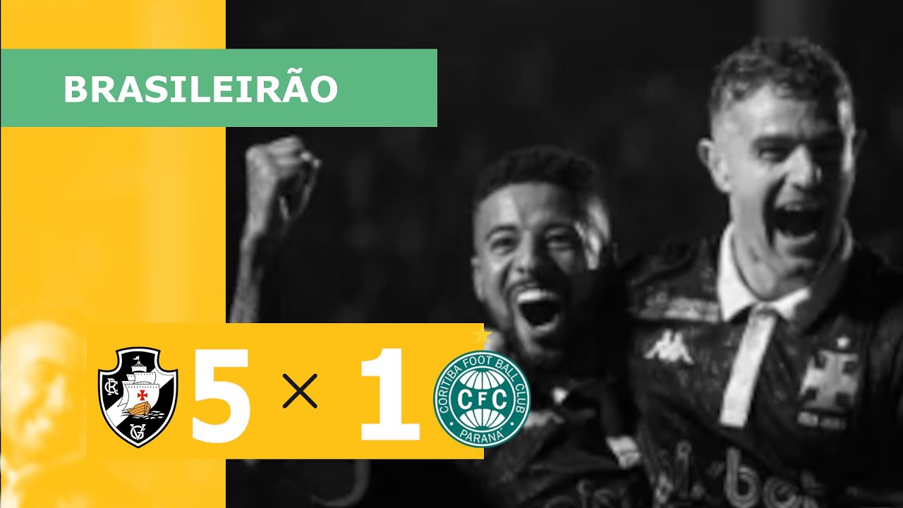 Coritiba 1x1 Vasco: assista aos gols e aos melhores momentos do