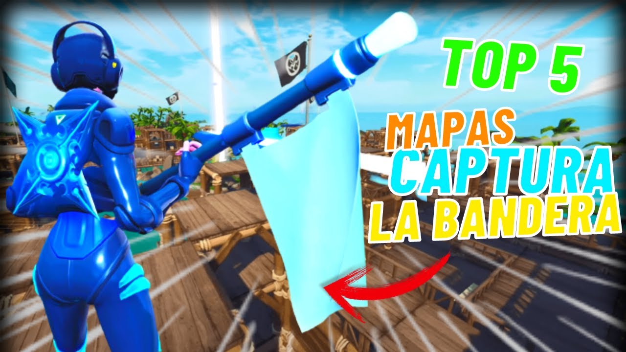 ⭐!!LOS 5 MEJORES MAPAS de CAPTURA LA BANDERA!!🚩 en Fortnite MODO