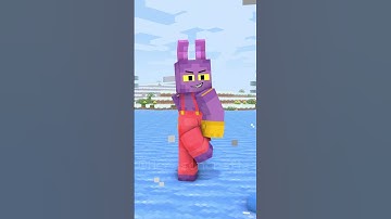 Help Pomni to Sculpt Cute Animal Challenge (Bones - Imagine Dragons)  #minecraftshorts #herobrine