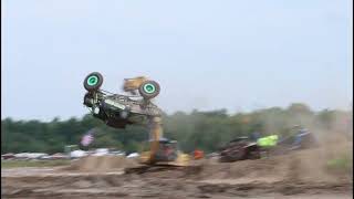 World Record Corkscrew Attempt Truck Destroyed