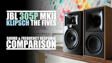 Klipsch The Fives  vs  JBL 305P MKII  ||  Sound & Frequency Response Comparison