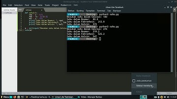 Program Konversi Suhu Sederhana di Python
