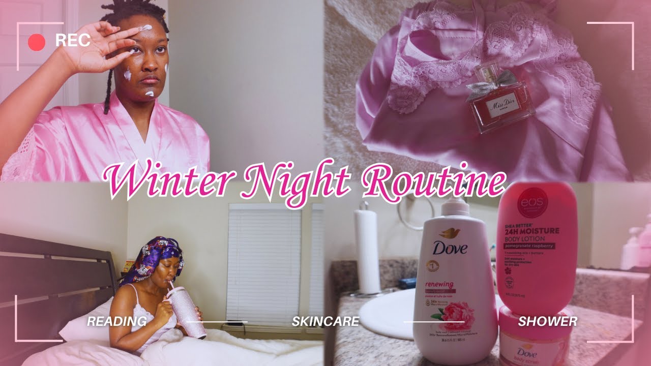 Cozy Productive Winter Night Routine 2025 | Eating Dinner, Skincare ...