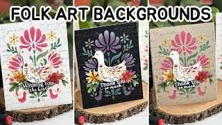 Folk Art Background 3 Ways (HERO ARTS April 2024 My Monthly Hero Release)