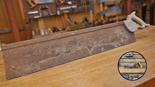 Restoring a vintage Atkins No. 1 mitre box saw | Hand tool restoration by The Handtoolworks 22,834 views 2 years ago 17 minutes