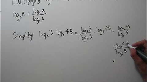 Multiplying Logarithms with Different Bases