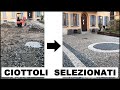 Ricostruzione di pavimento in ciottoli selezionati - Milano - Radioli Pavimenti- pavimenti in pietra