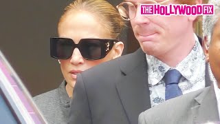 jennifer lopez steps out solo amid ben affleck divorce rumors at the maybourne hotel in bev hills ca