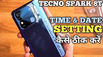 Tecno Spark 8T Time And Date Setting | How To Set Time And Date In Tecno Spark 8T