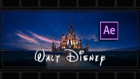 How to make disney intro in after effect