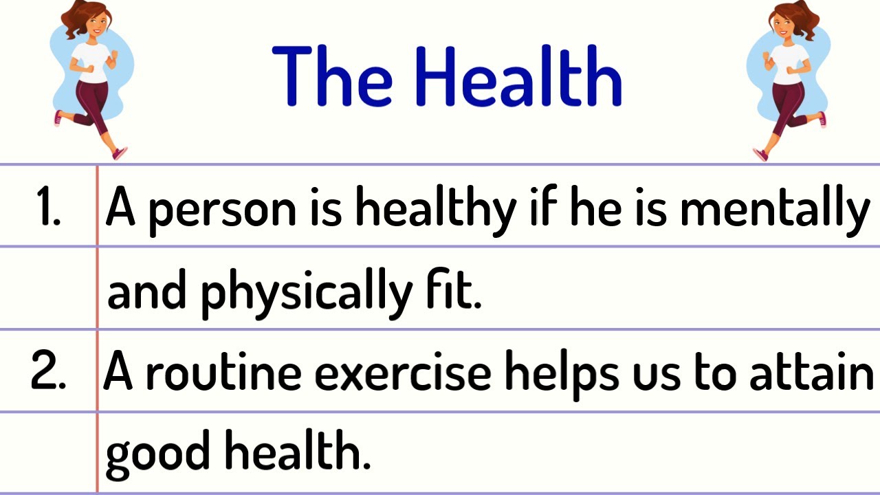 essential requirements of health essay in english