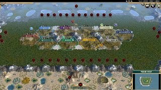 Civ 5 AI Only Timelapse: Mad World