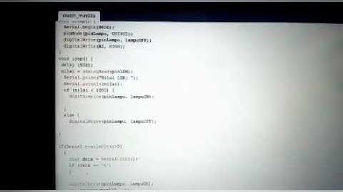 Cara mengontrol lampu menggunakan ANDROID,sensor LDR  berbasis arduino dan bluetooth