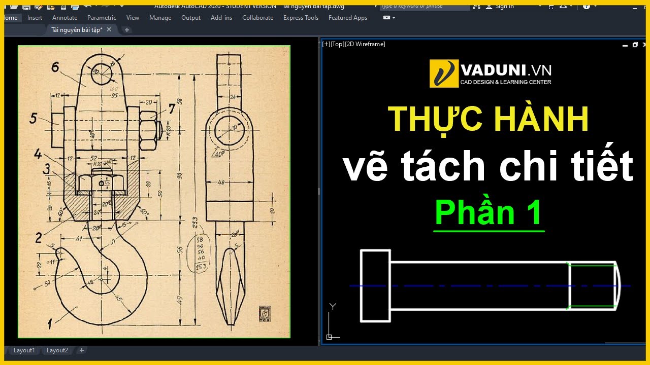 🔴Hướng Dẫn Vẽ Ổ Lăn Bằng Autocad Siêu Nhanh | Dynamic Block - Youtube