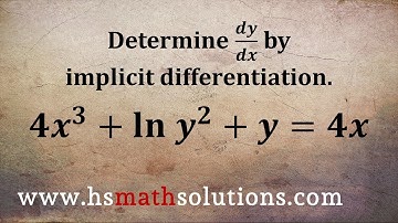 Using Implicit Differentiation to Find dy/dx (Example)