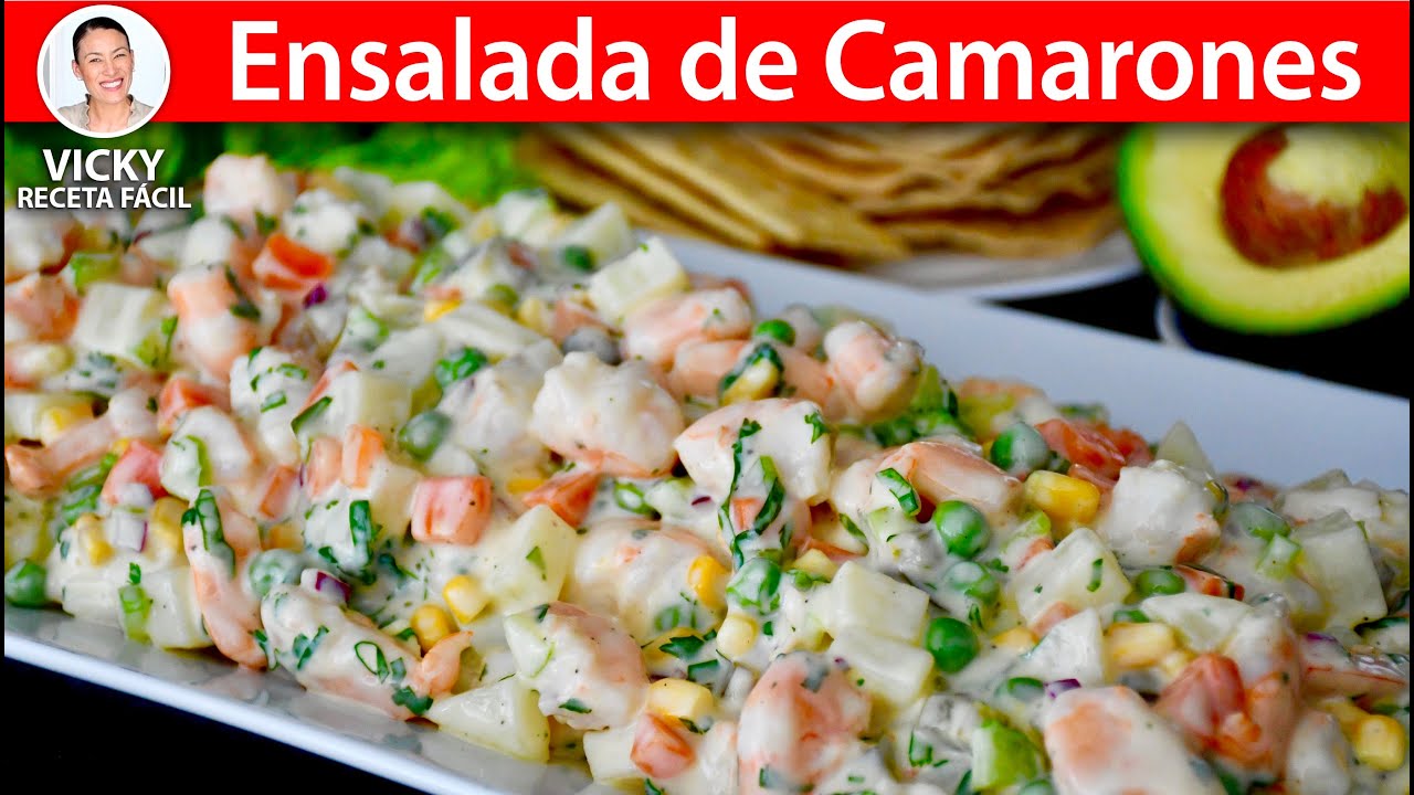 ENSALADA DE CAMARONES | Vicky Receta Facil - YouTube