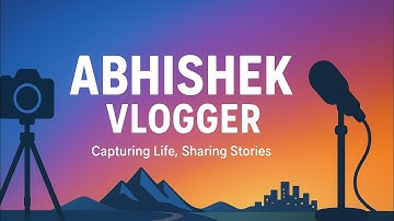 How to Create My First Vlog 🤳||Abhishek Vlogger||