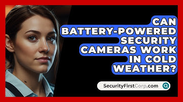 Can Battery-powered Security Cameras Work In Cold Weather? - SecurityFirstCorp.com