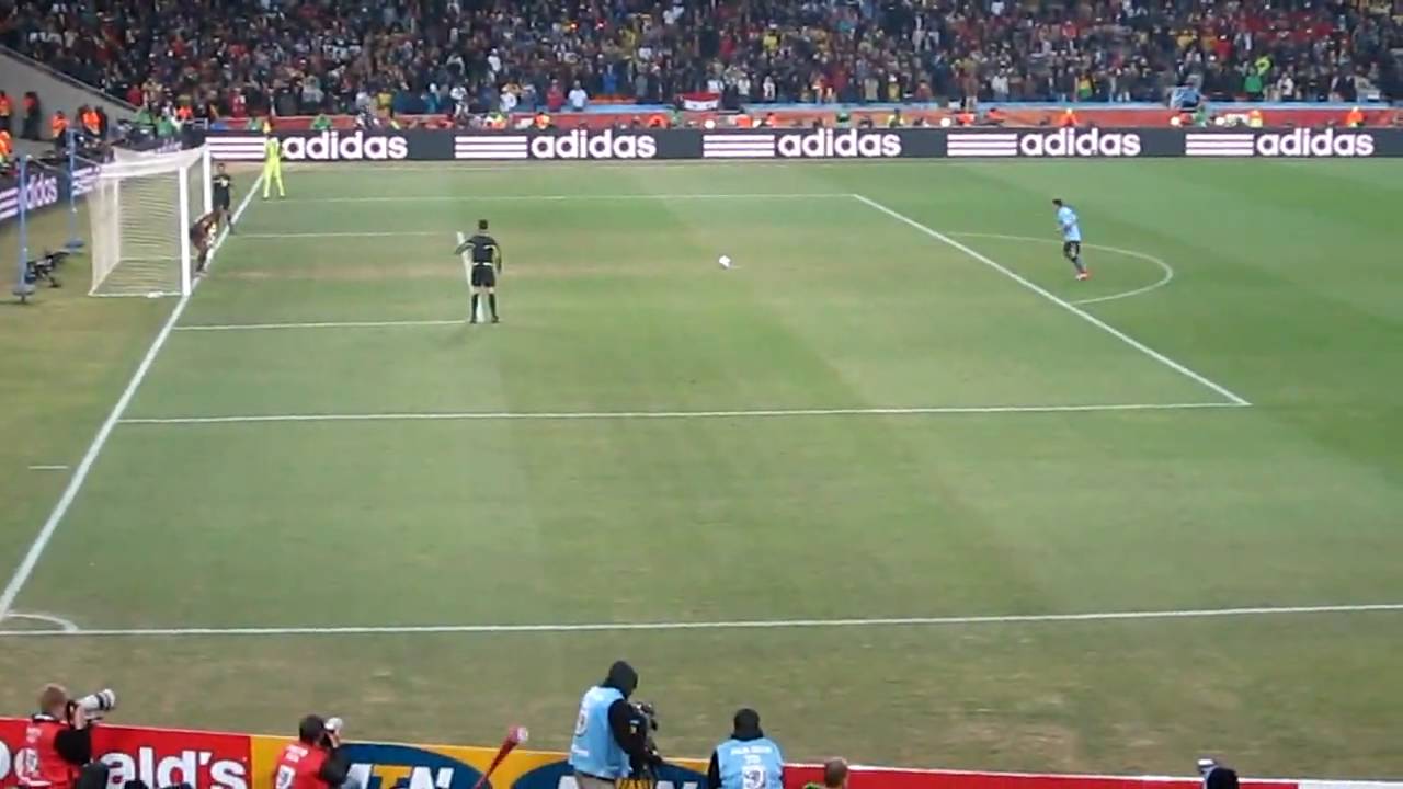 Uruguay - Ghana 1-1 (4-2 pen). 2010 World cup quarterfinal. Penalty shoot-outs