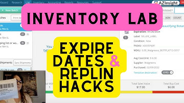 Inventory Lab Expire Dates & Restock Reminders