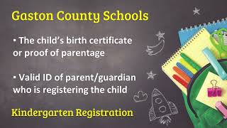 Register your child for Kindergarten