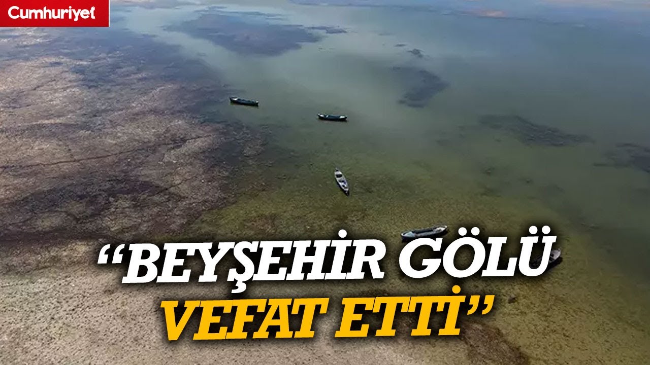 Konya'dan üzücü haber geldi: Beyşehir Gölü vefat etti