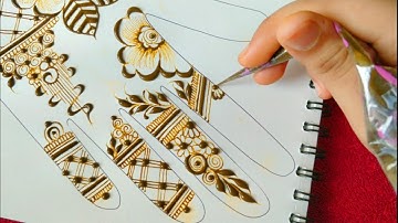 Simple mehndi design for beginners|| Mehndi class ||How to create simple Mehndi design|#simplemehndi