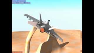 Aircraft Control Surface Rig test anim-Blender 2.63
