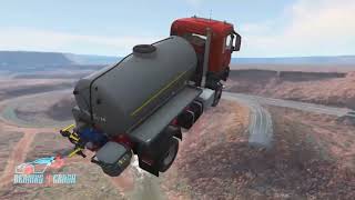 Highest Jump Vs Big Bumps - Truck Cars Crashes - Beamng 4 Crash