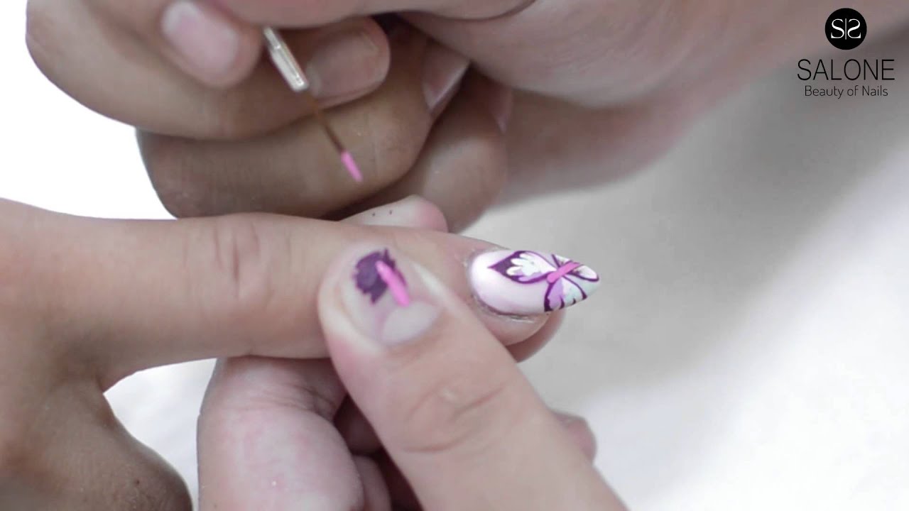 Uñas Decoradas Paso a Paso 💅// Mano Alzada en uñas Acrílicas // Uñas de  Salón - thptnganamst.edu.vn