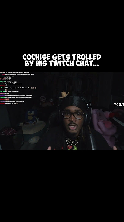 Cochise gets trolled by twitch chat... 😭