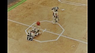Two stupid robots playing football!