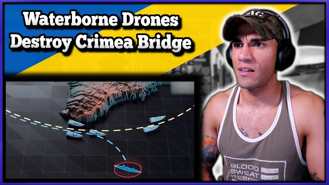 Ukrainian Sea Drones Destroy Crimea Bridge – Marine reacts
