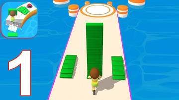 Bridge Race shortcut runner - All Levels Gameplay Walkthrough Part 1 (IOS/Android)